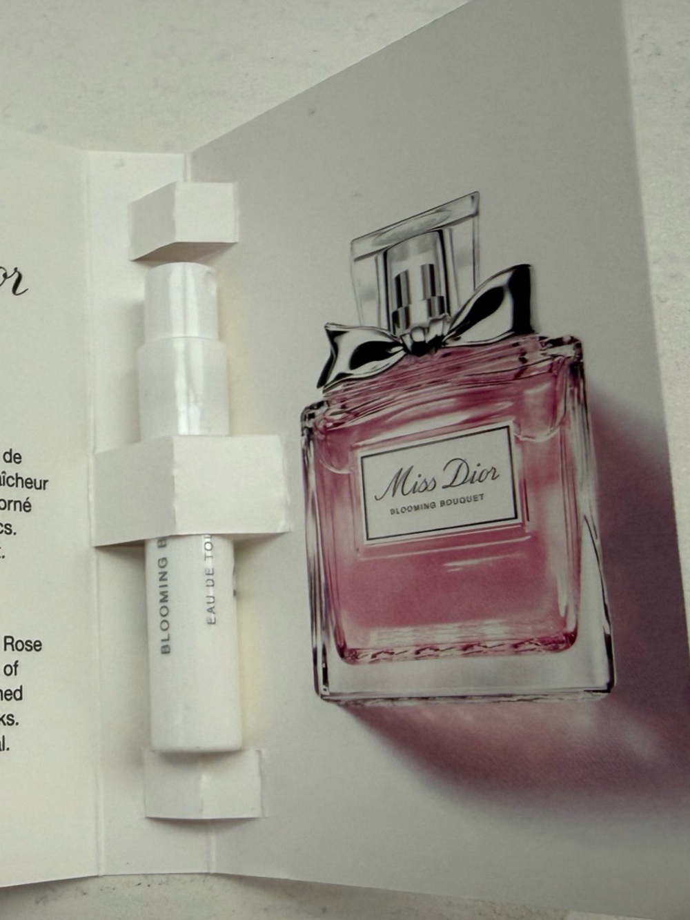 MISS DIOR BLOOMING BOUQUET FOUR SAMPLES 1 ML EACH NEW